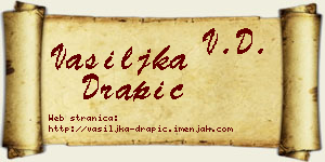 Vasiljka Drapić vizit kartica